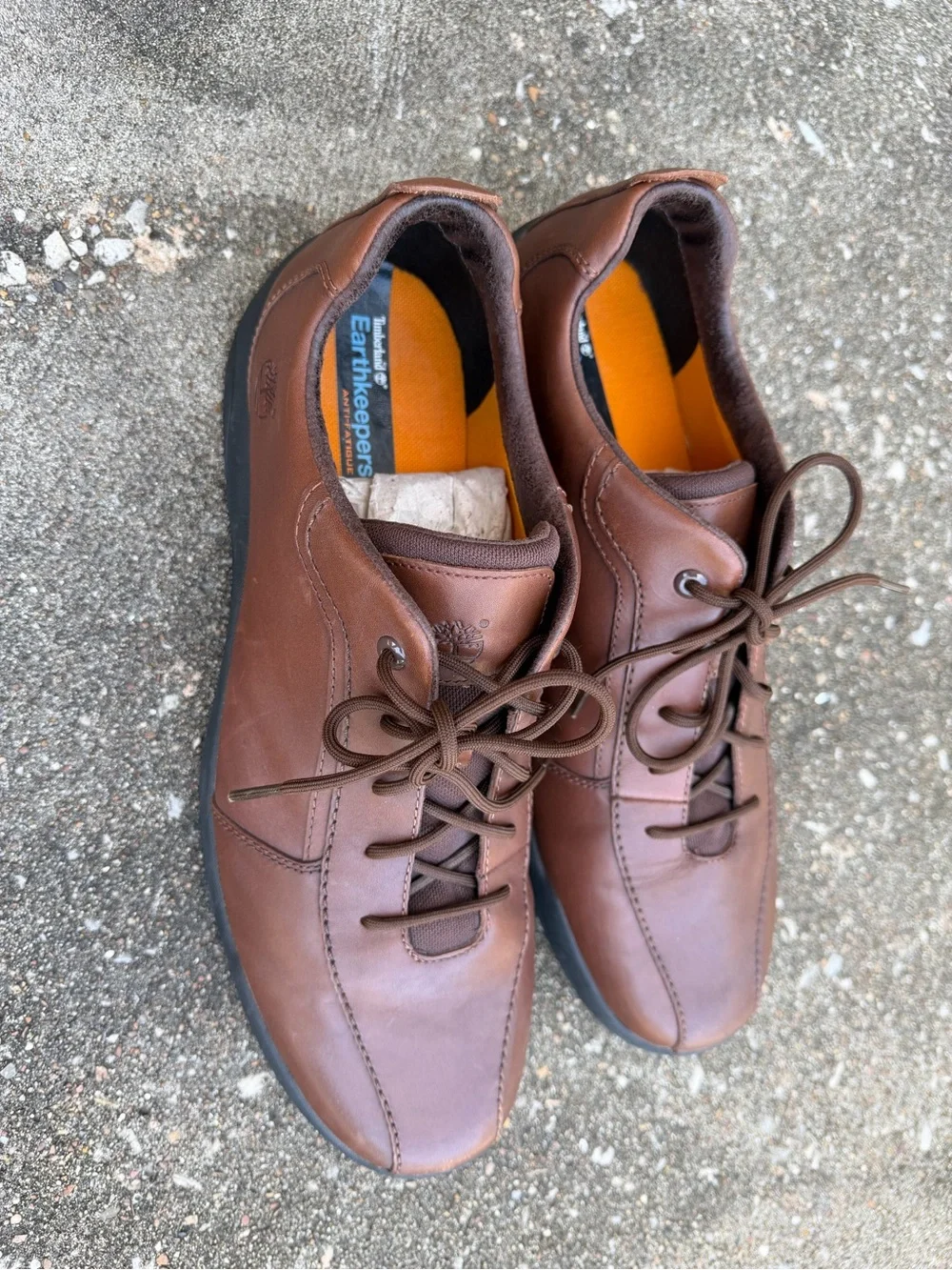 Timberland Brown Leather Lace Casual Slip-On Loafers